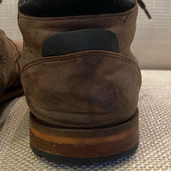 Bull Boxer Mens Brown Leather Distressed Tie Shoes /Size 8 / Caprysos - Picture 6 of 15